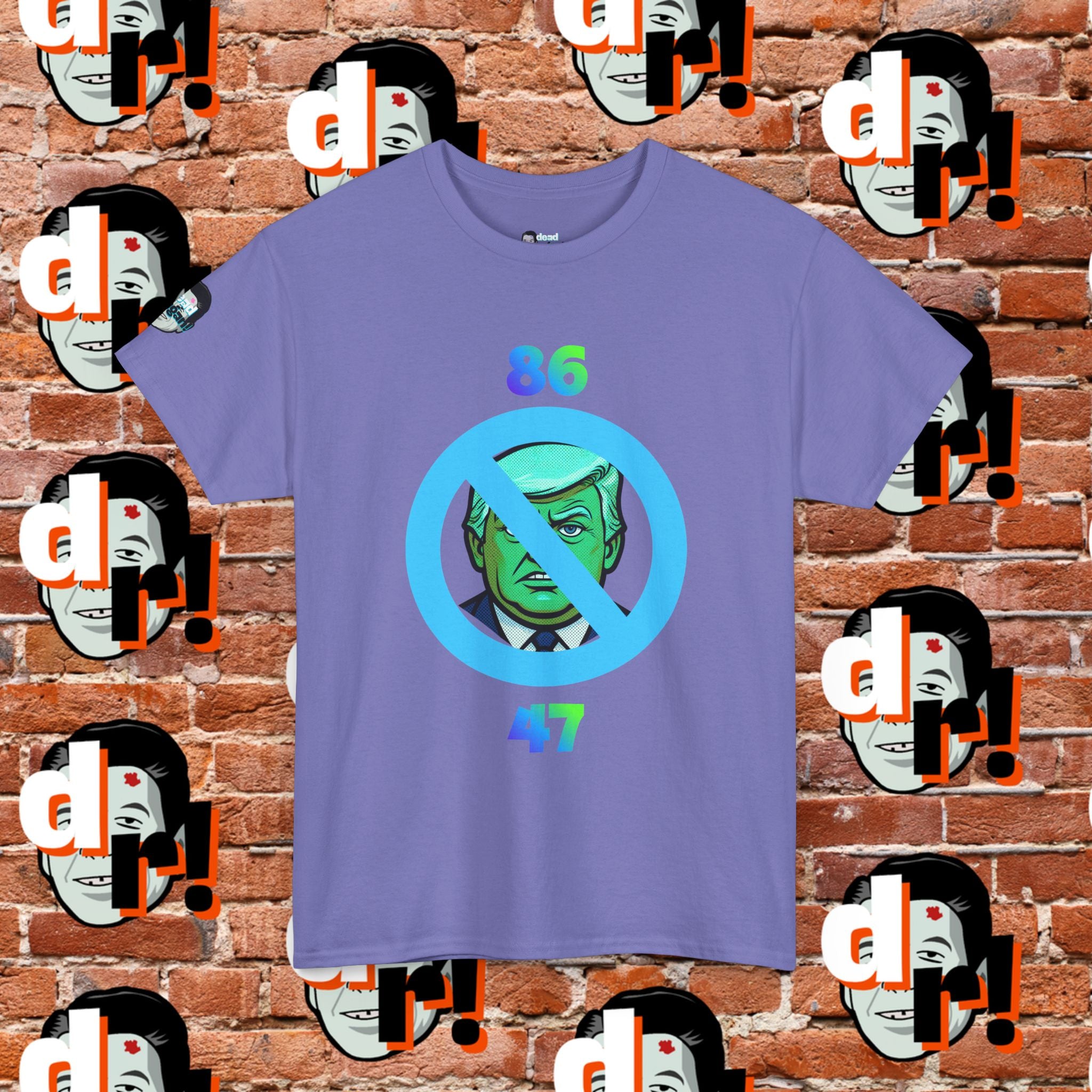 86/47 Lime & Blue Unisex Heavy Cotton Tee
