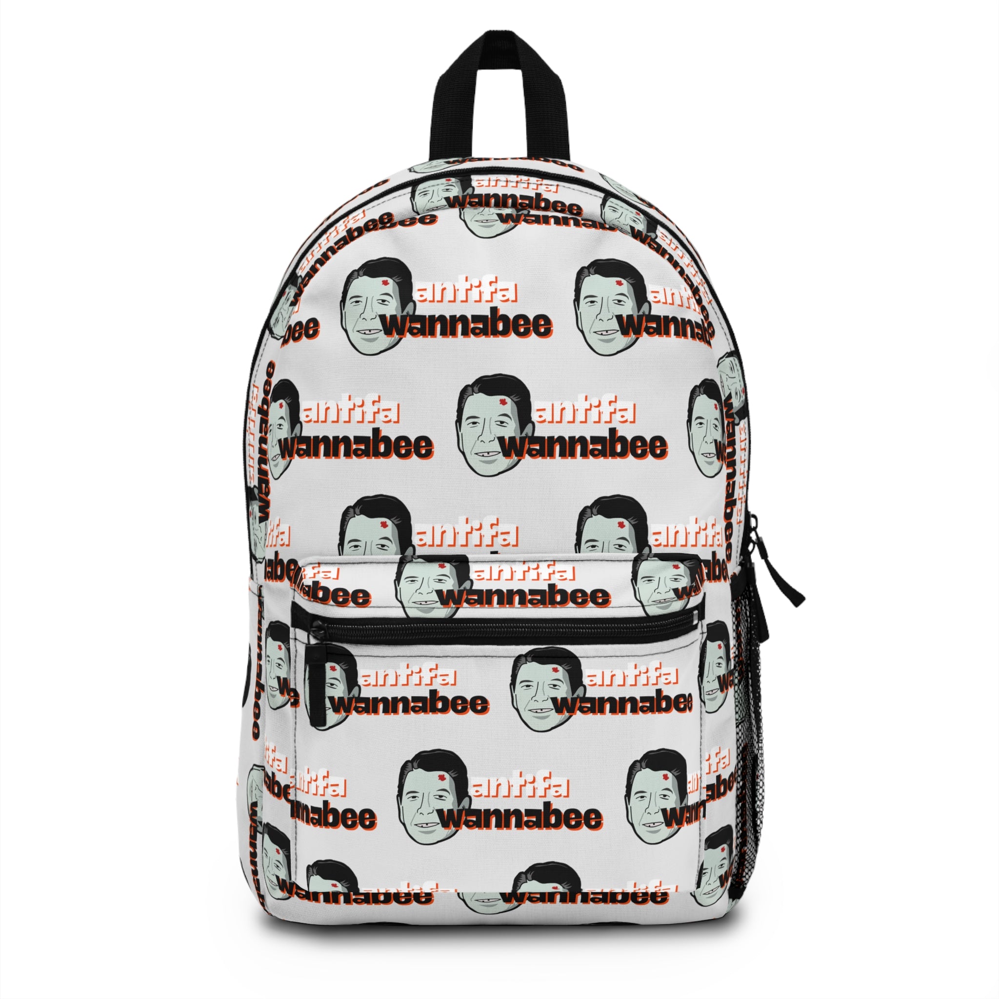 Antifa Wannabee Pattern Backpack (Gray)