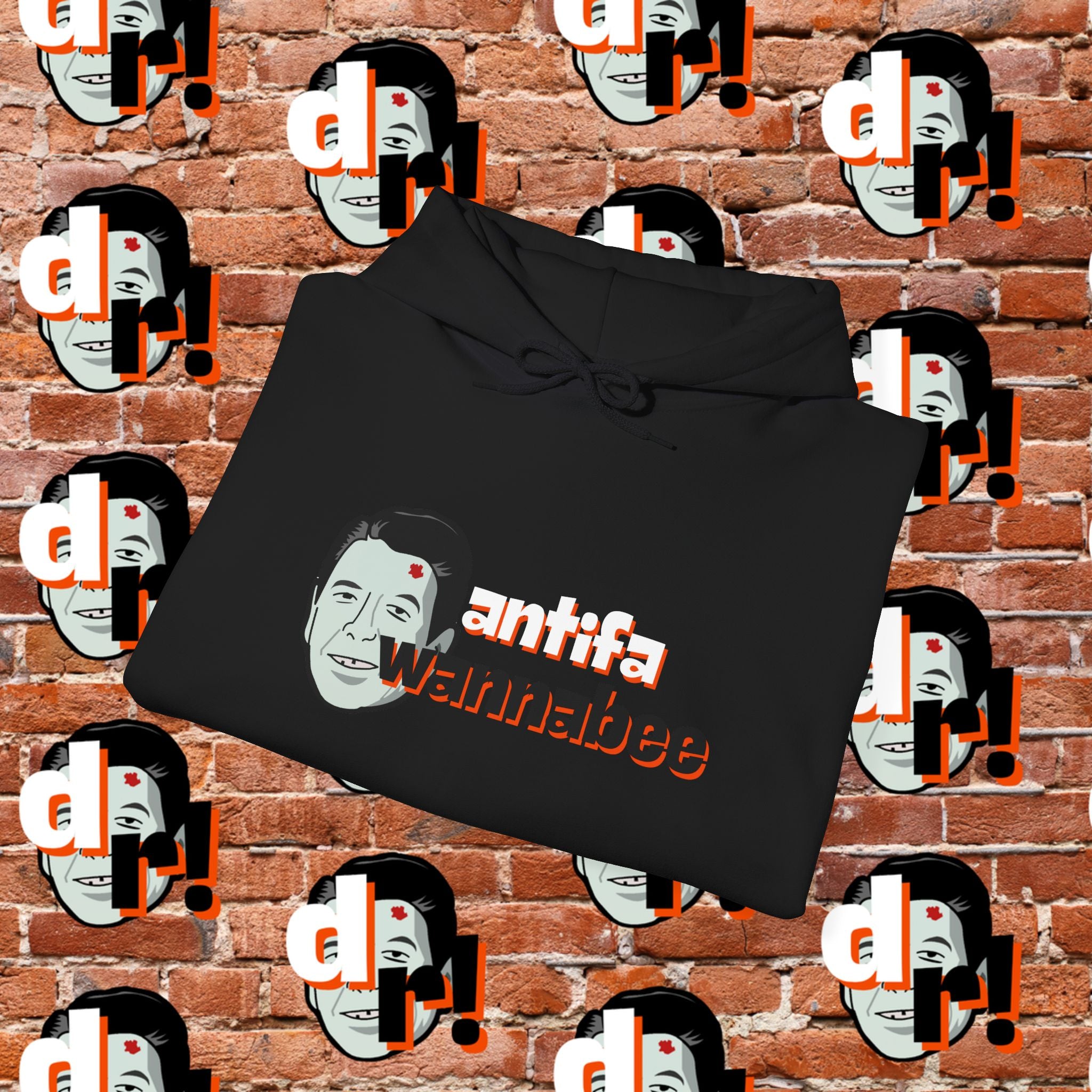 Antifa Wannabee Hoodie Graphic Pullover