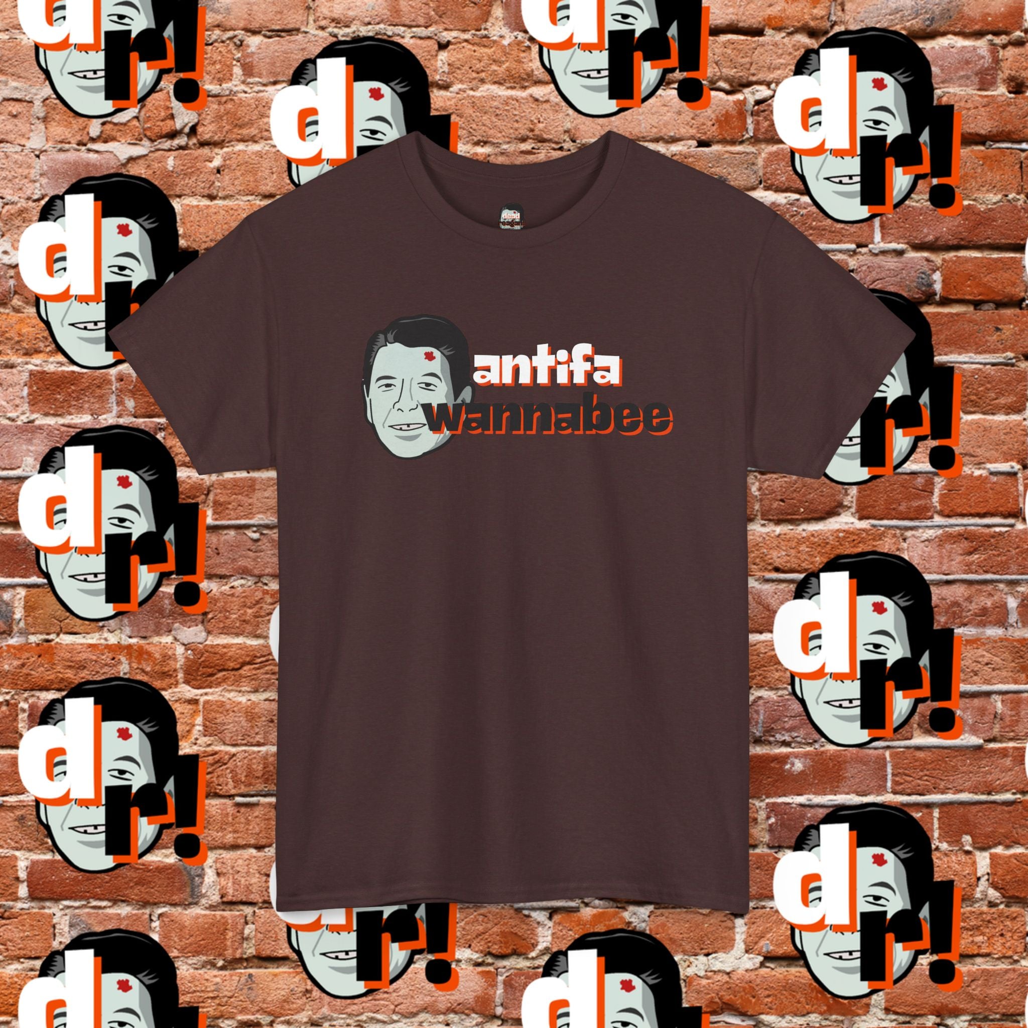 Antifa Wannabee (Orange) Unisex Heavy Cotton Tee