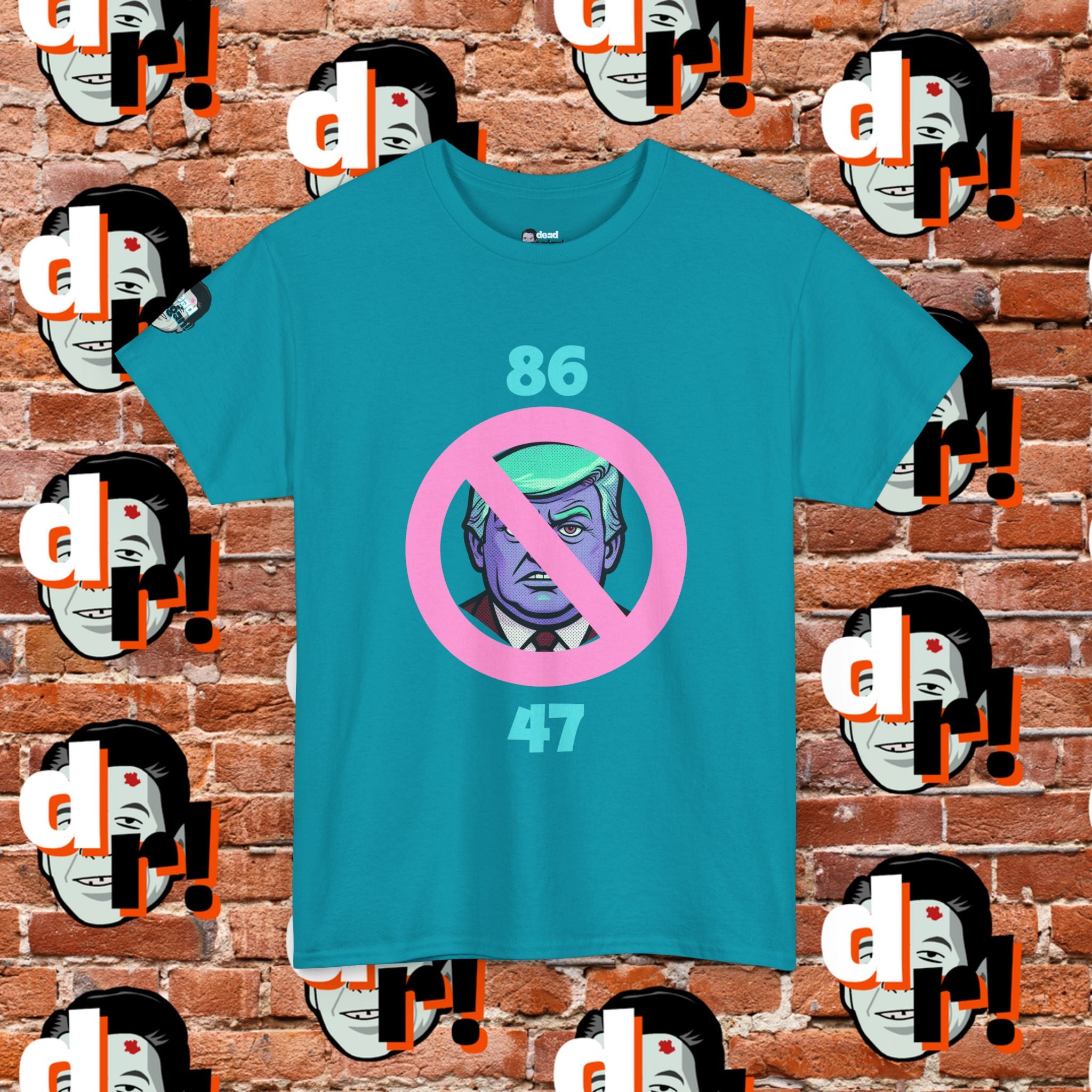 86/47 Teal & Pink Variant Unisex Heavy Cotton Tee