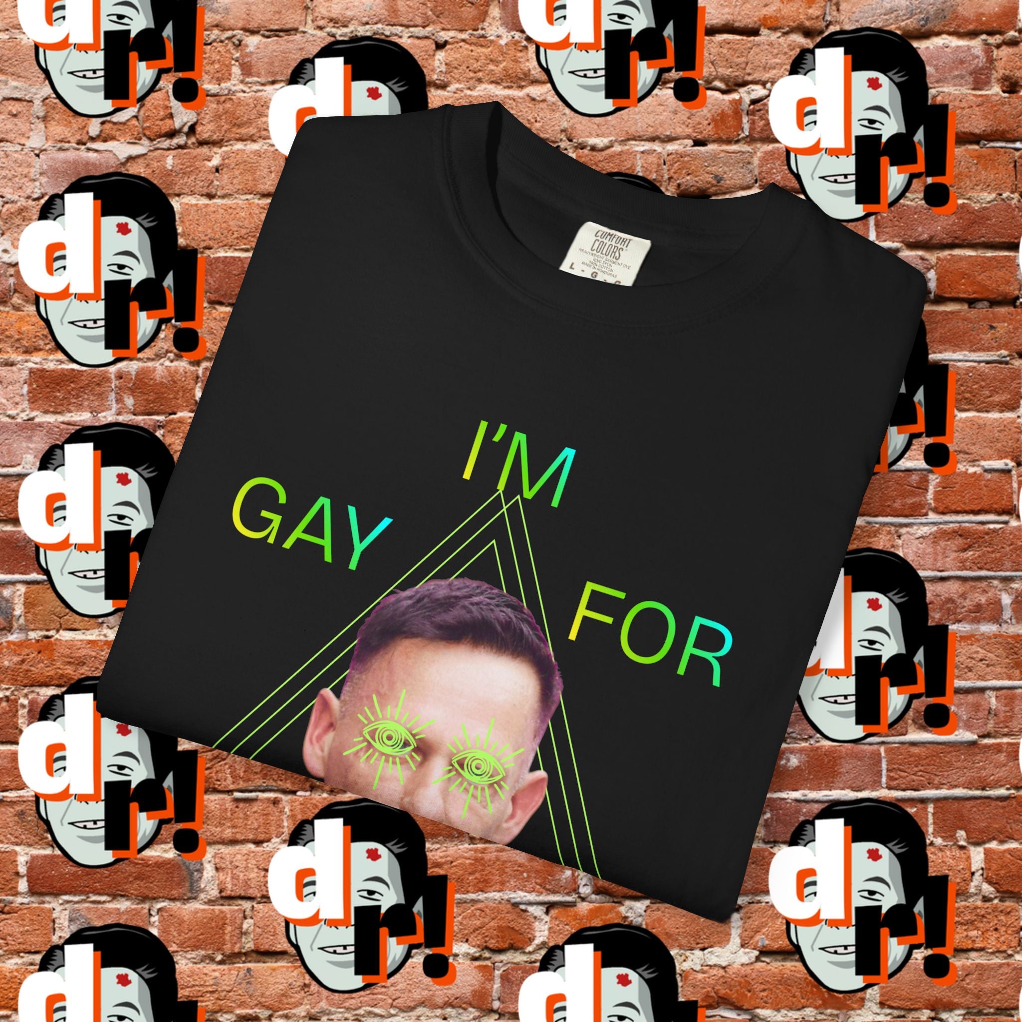 Gay for Mass Surveillance (Lime) Cotton T- Shirt