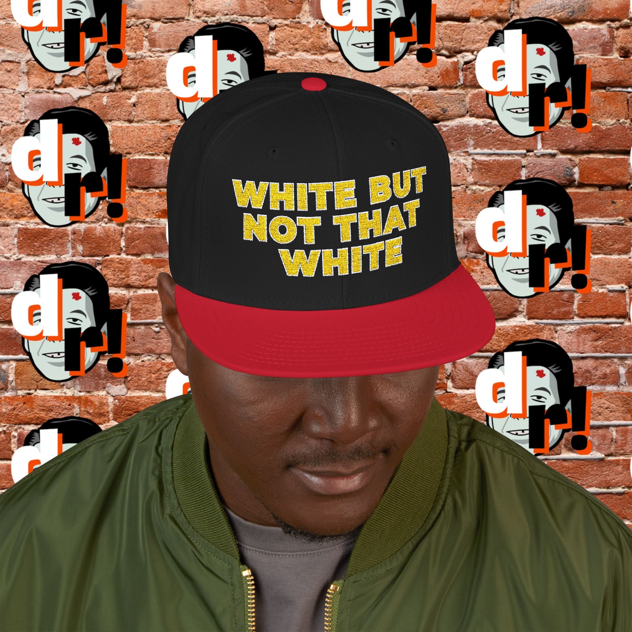 White But Not White (Yellow Letter w/o) Snapback