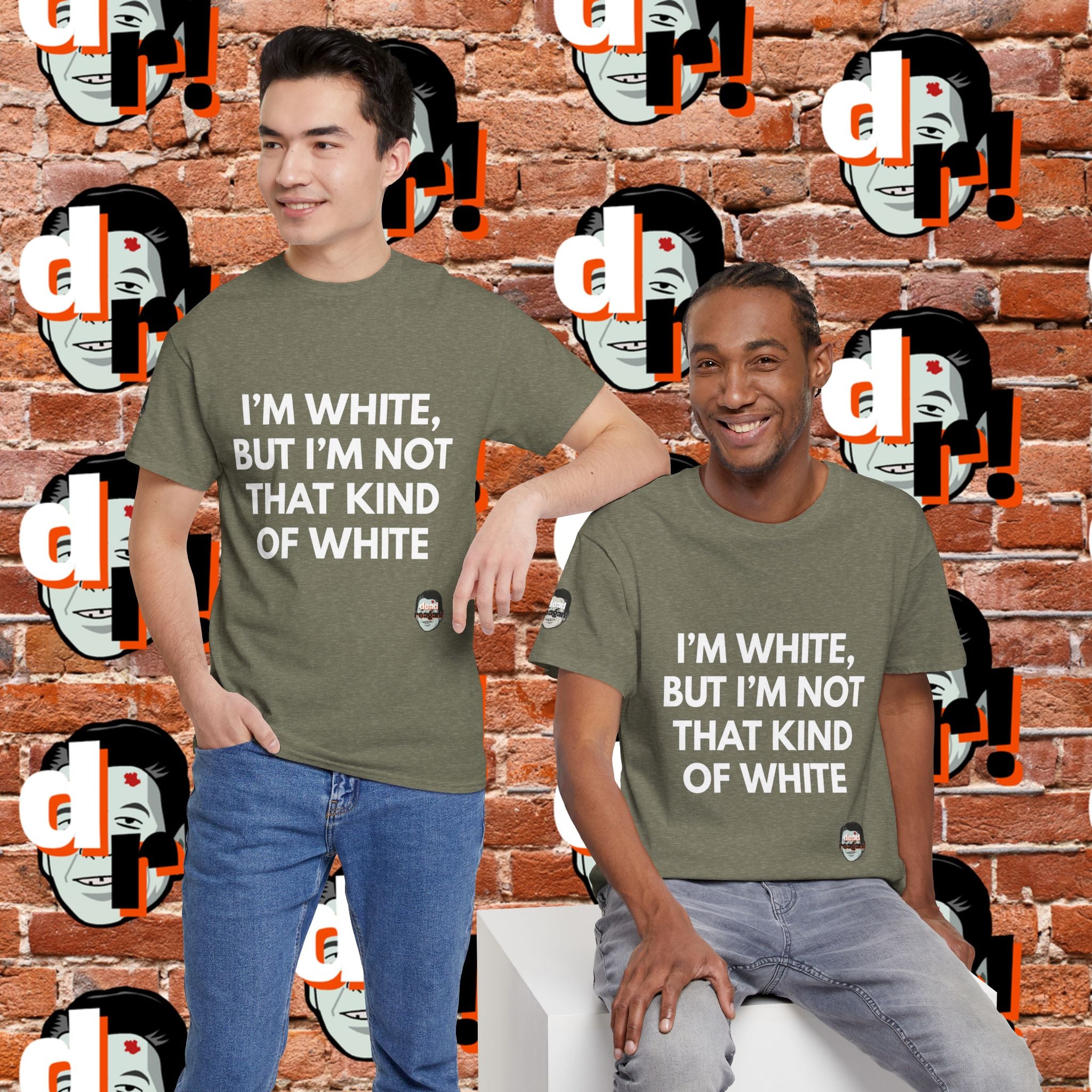 I’m White but… (White Letter) Unisex Heavy Cotton Tee