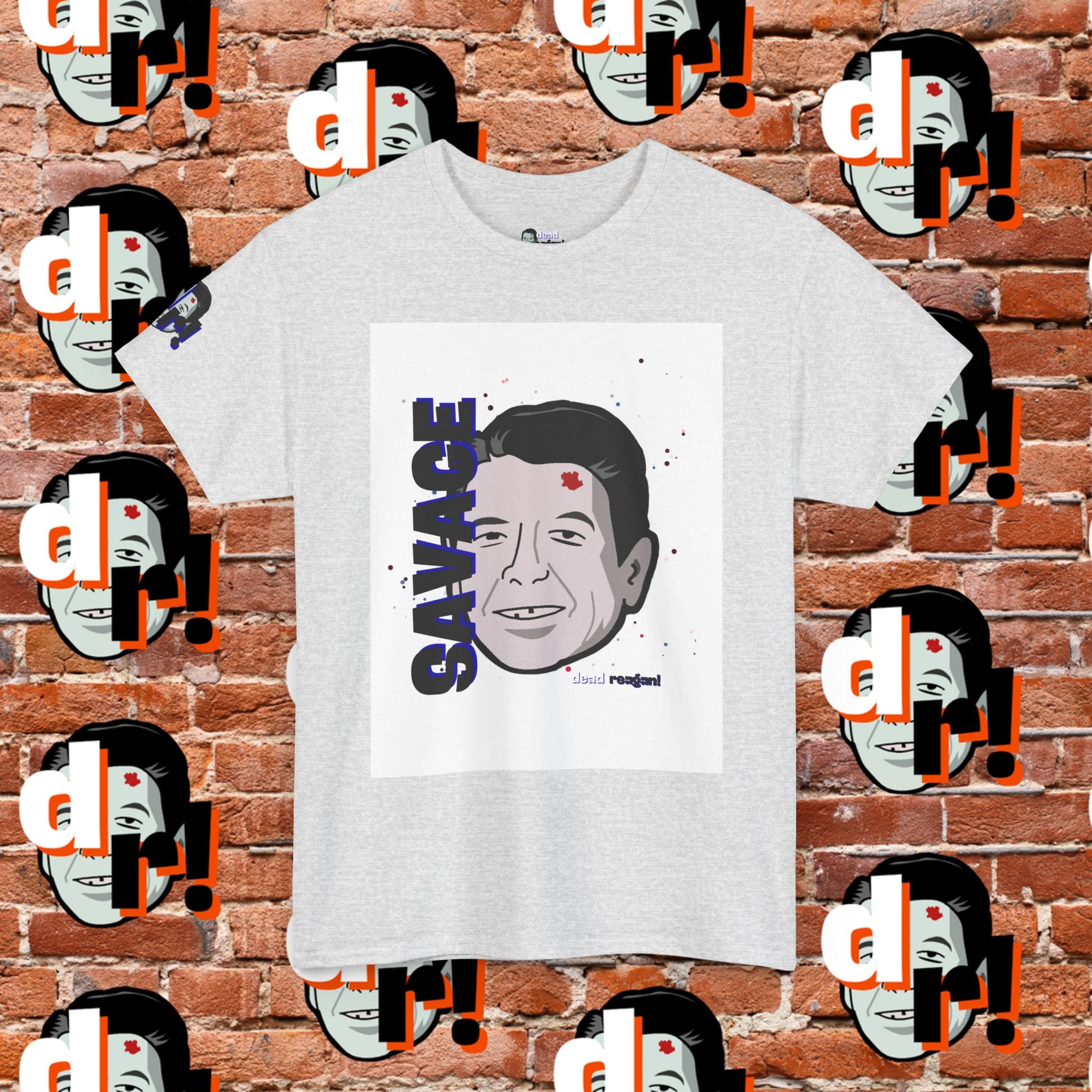 Savage Dead Reagan Graphic Tee Blue