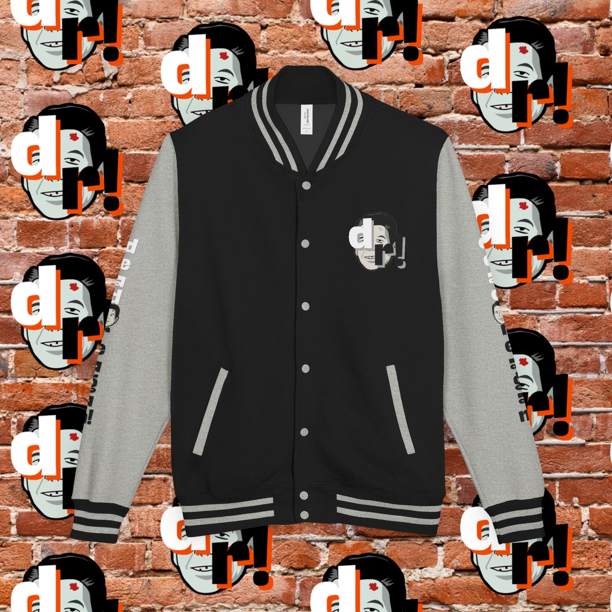 Antifa Wannabee Graphic Varsity Jacket