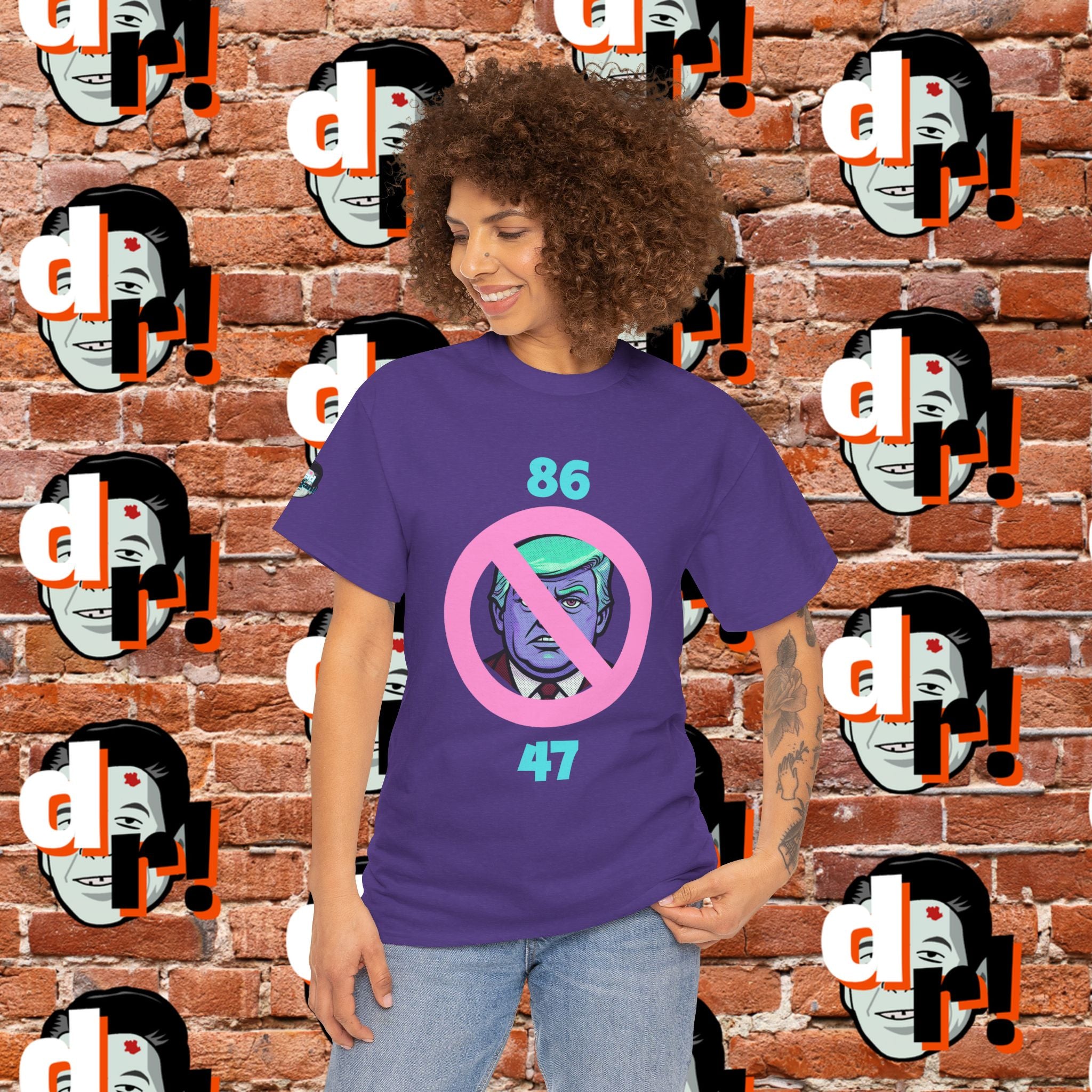 86/47 Teal & Pink Variant Unisex Heavy Cotton Tee