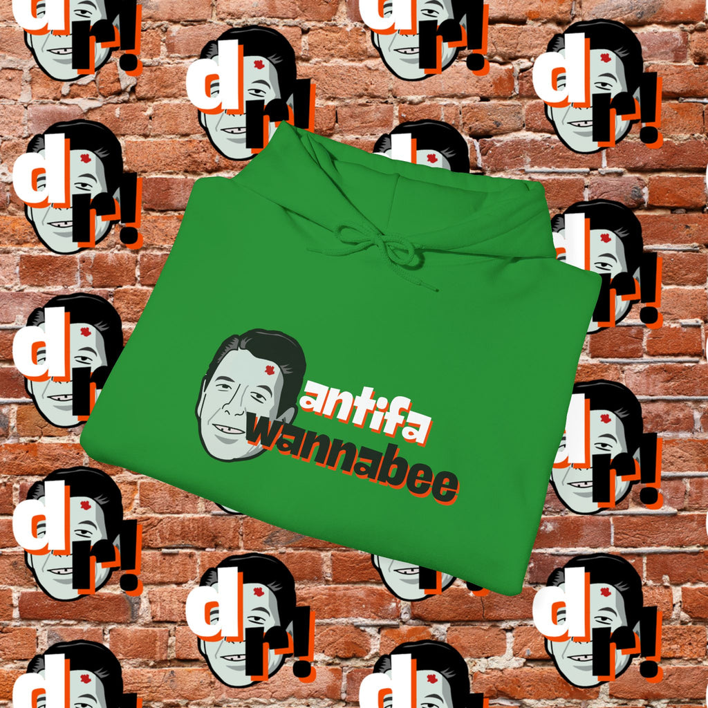 Antifa Wannabee Hoodie Graphic Pullover