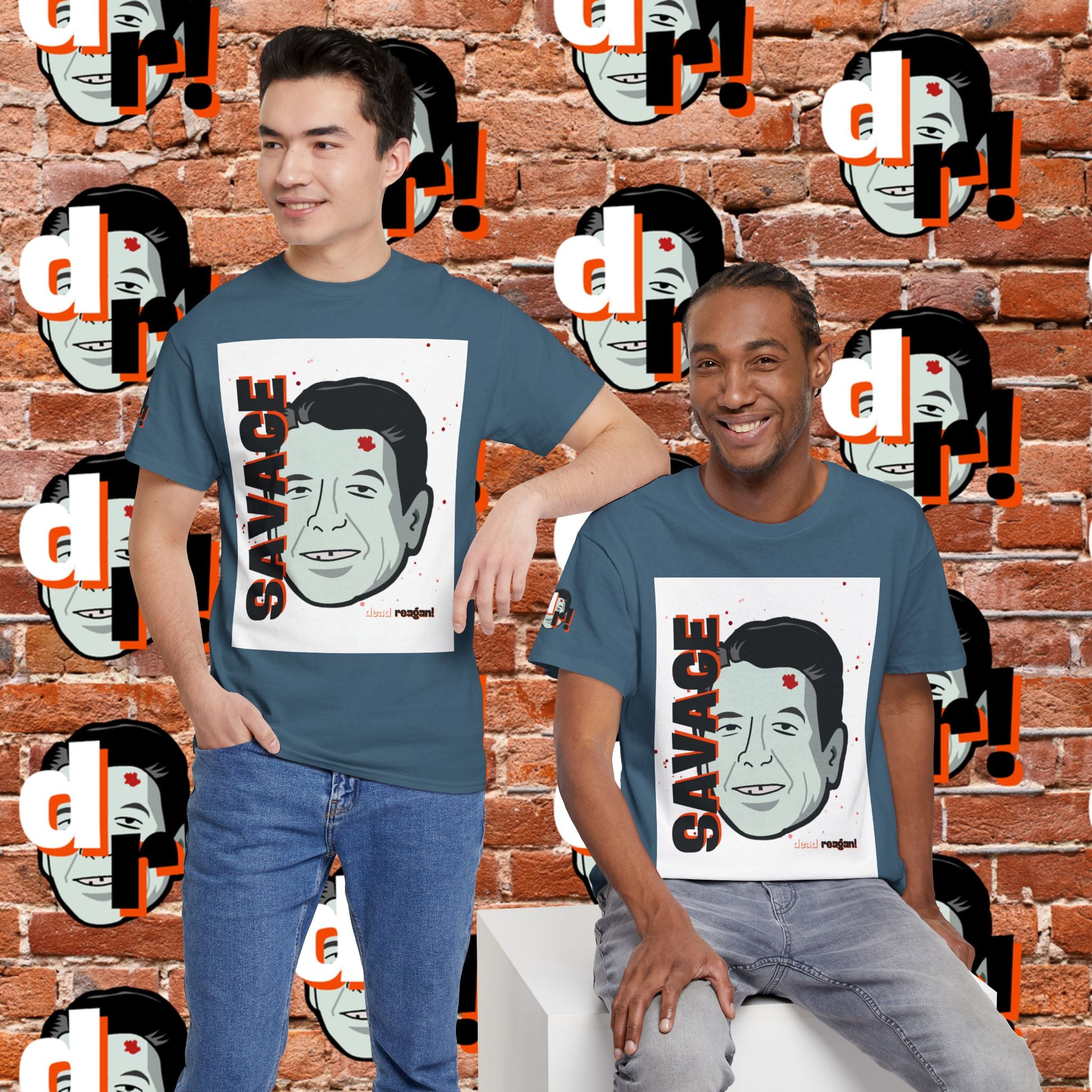 Savage Dead Reagan Graphic Tee White