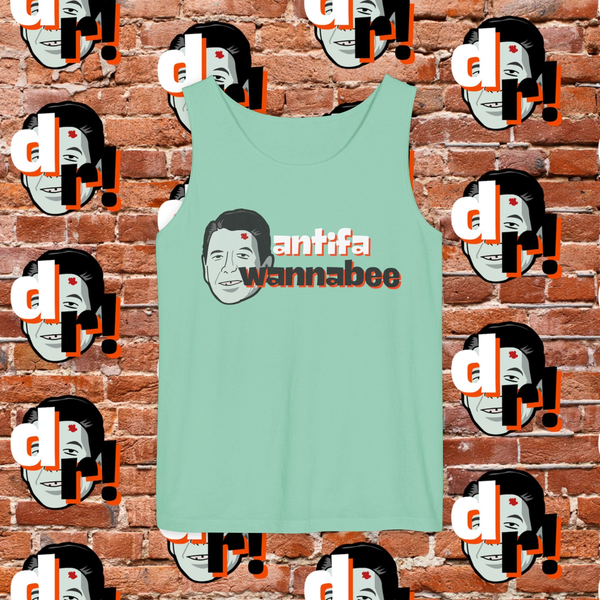 Antifa Wannabee Graphic Tank Top