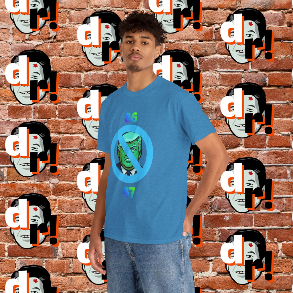 86/47 Lime & Blue Unisex Heavy Cotton Tee