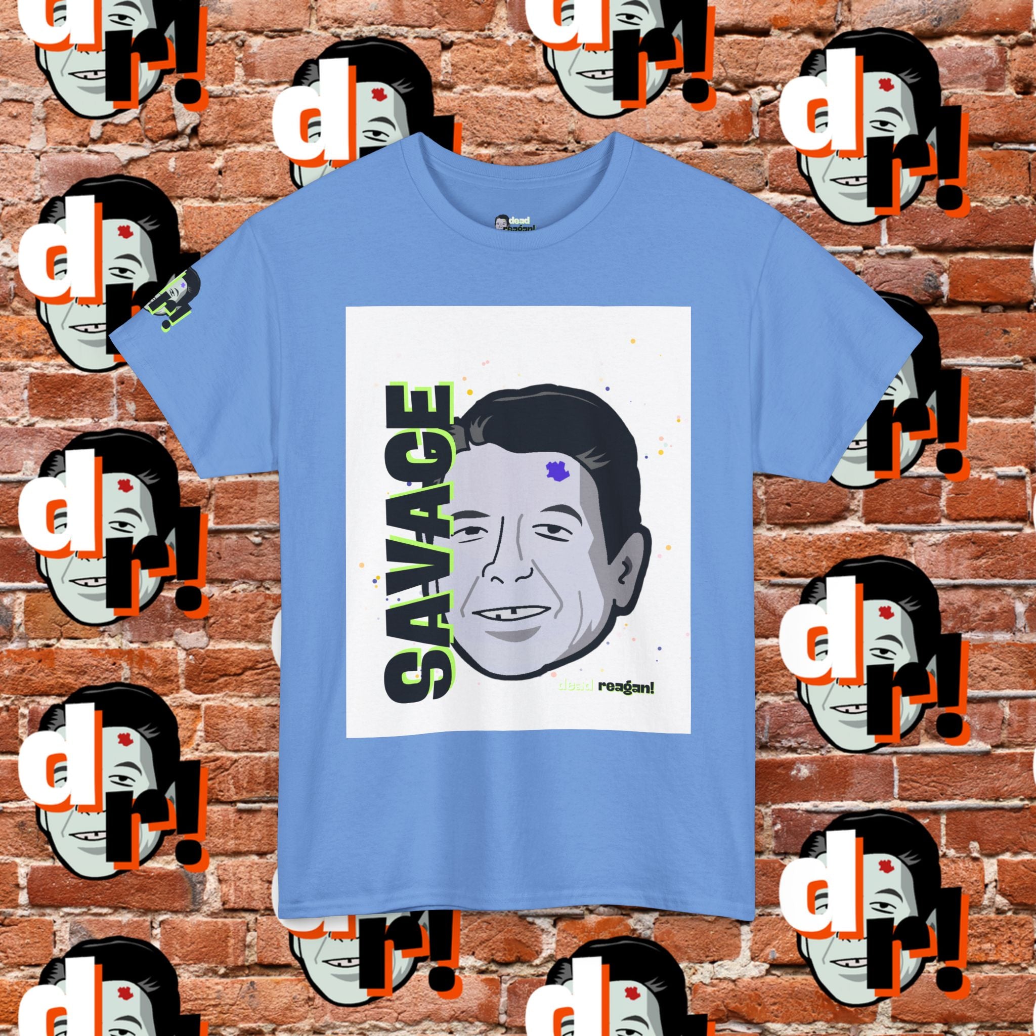 Savage Dead Reagan Graphic Tee Lime