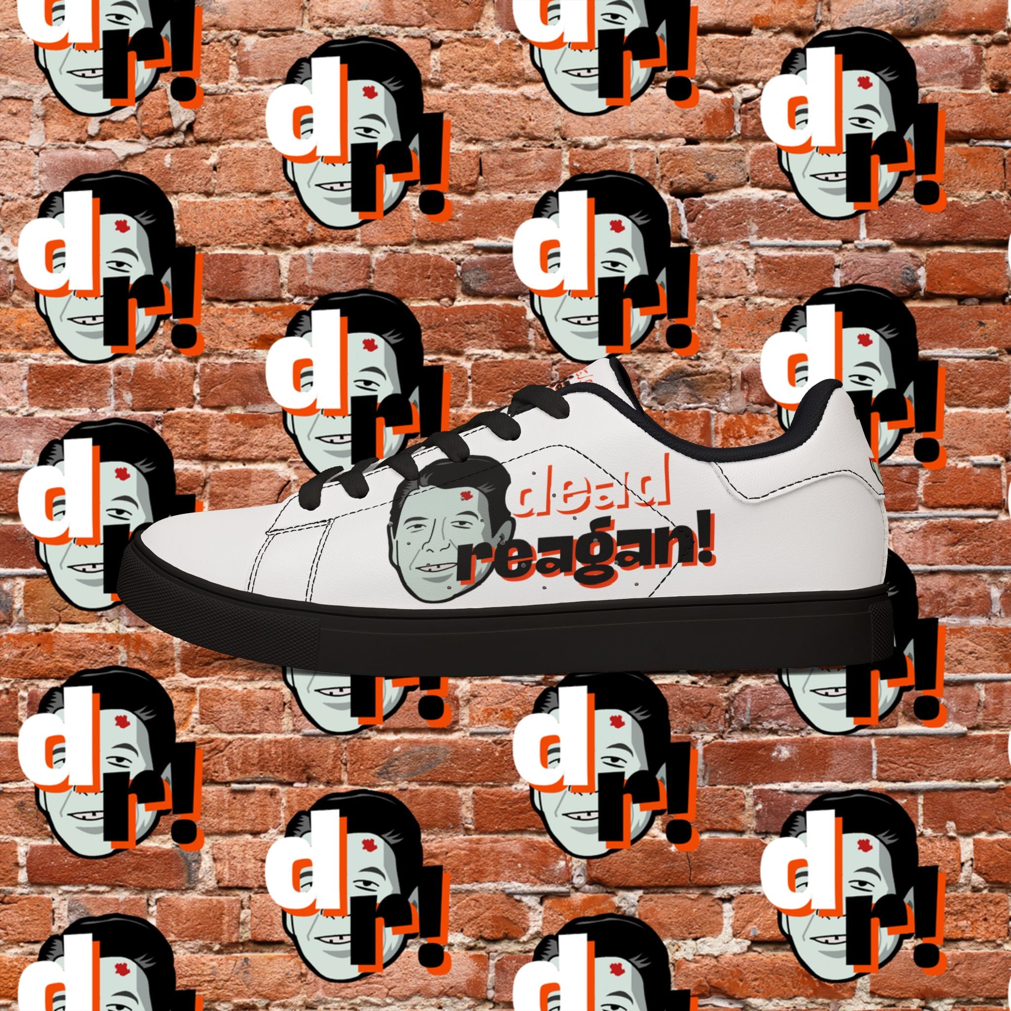 Dead Reagan Men's Low-Top Pleather Sneakers