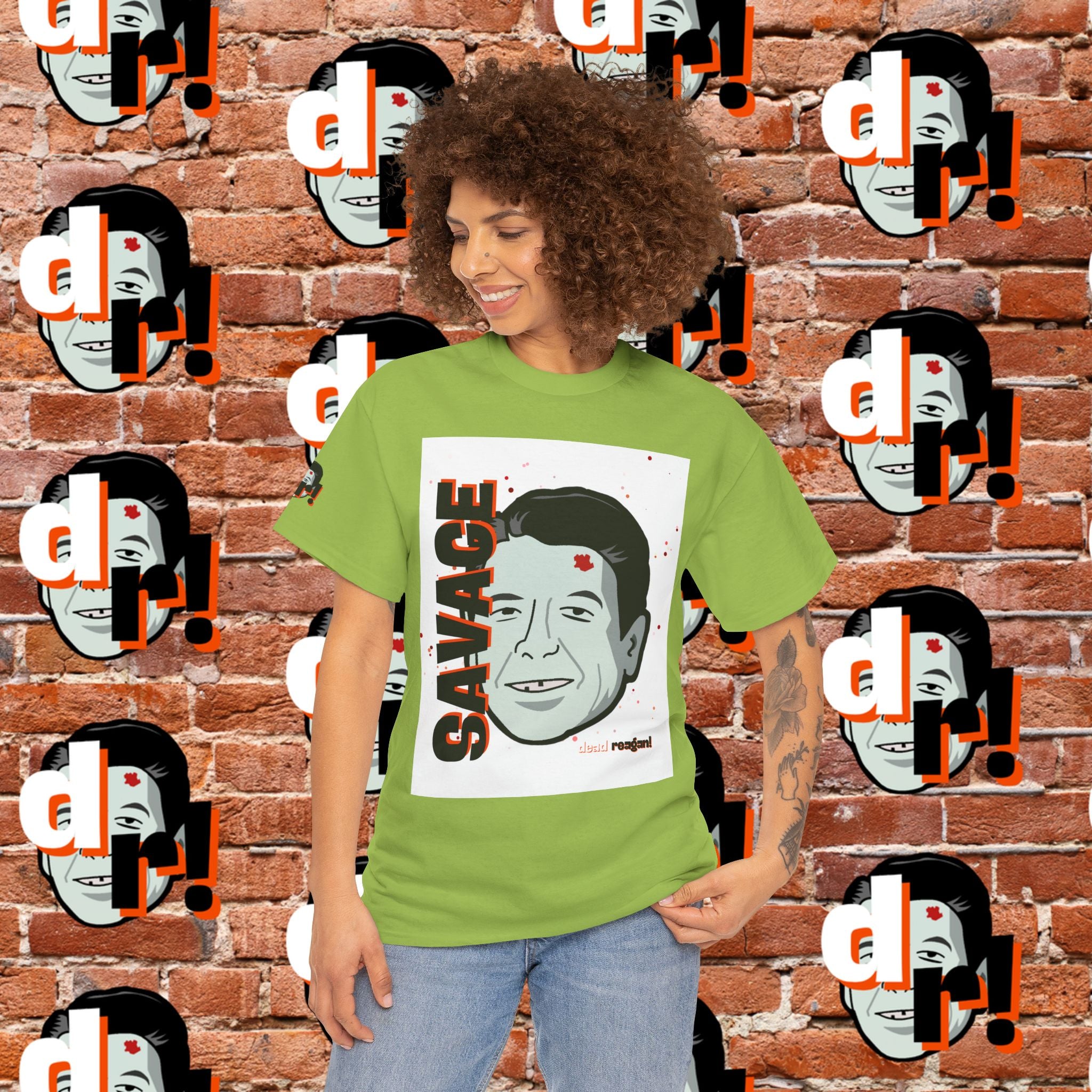 Savage Dead Reagan Graphic Tee White