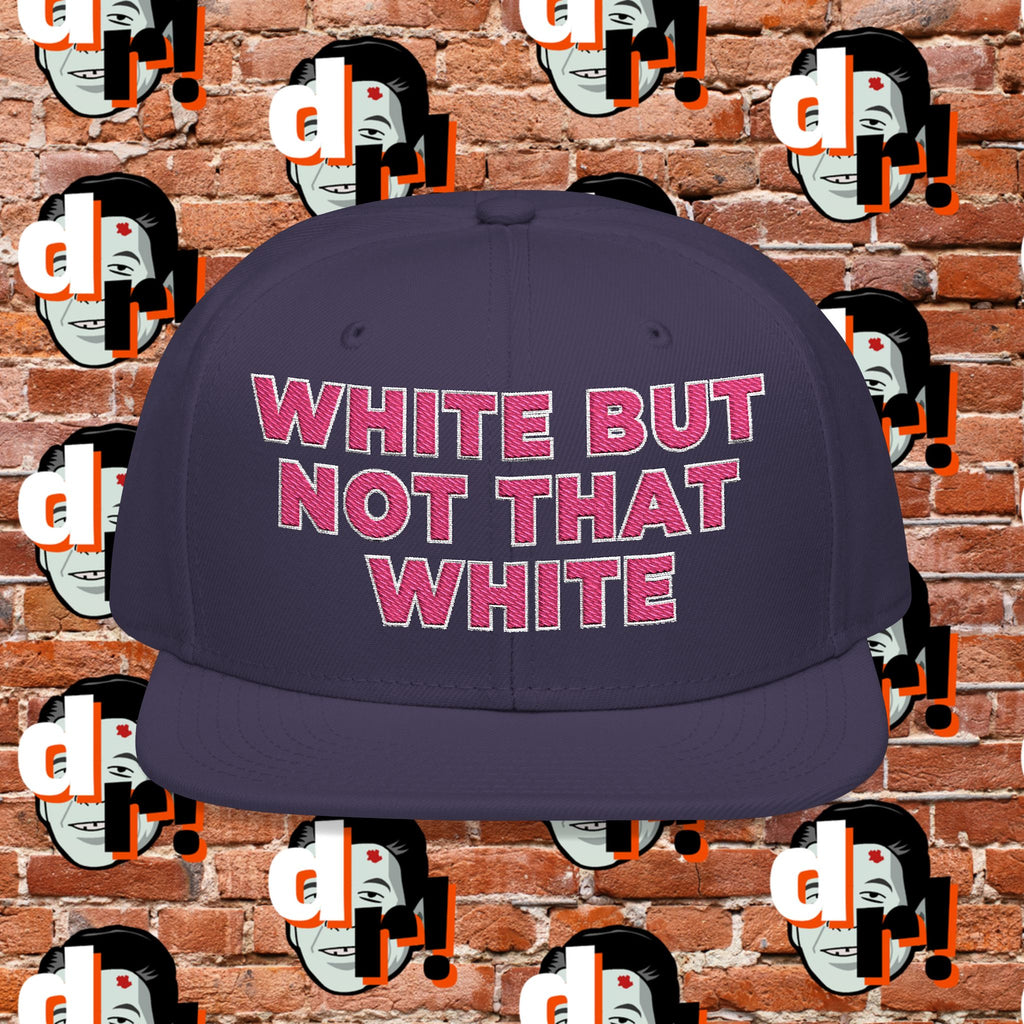 White But Not That White (Pink Letter W/O) Snapback