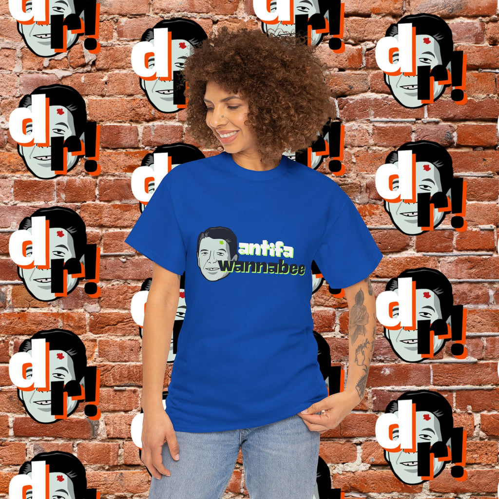 Antifa Wannabe (Lime) Unisex Heavy Cotton Tee