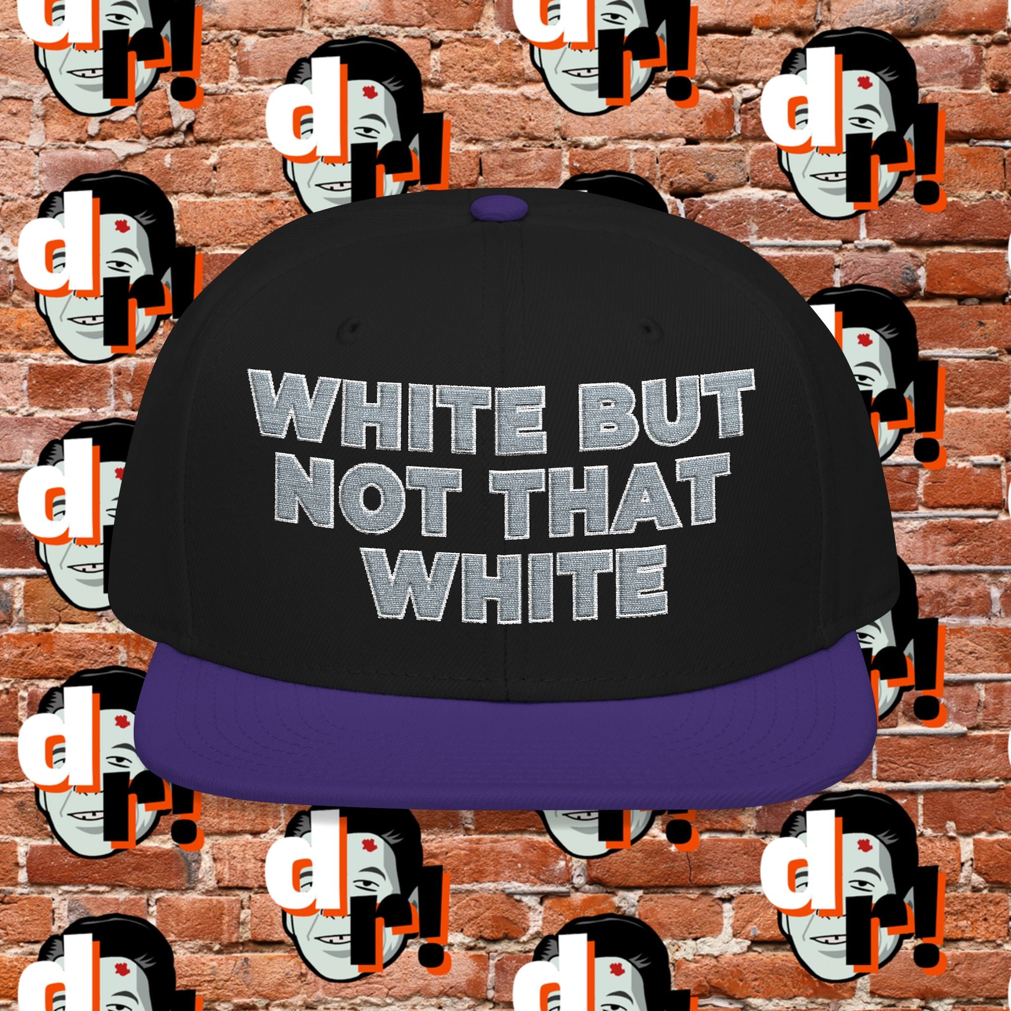 White But Not That White (Gray Letter w/o) Snapback