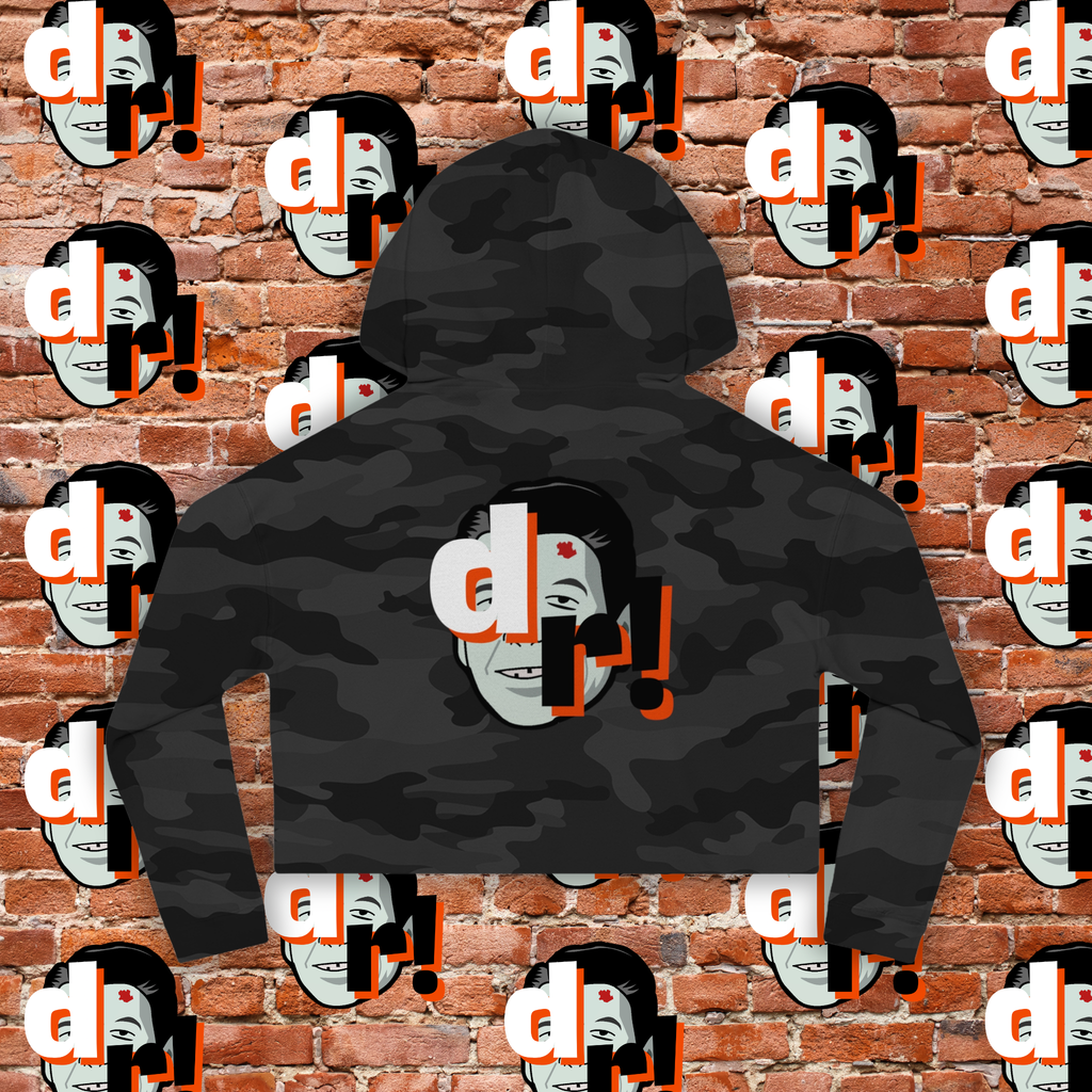 Antifa Wannabe Cropped Hoodie