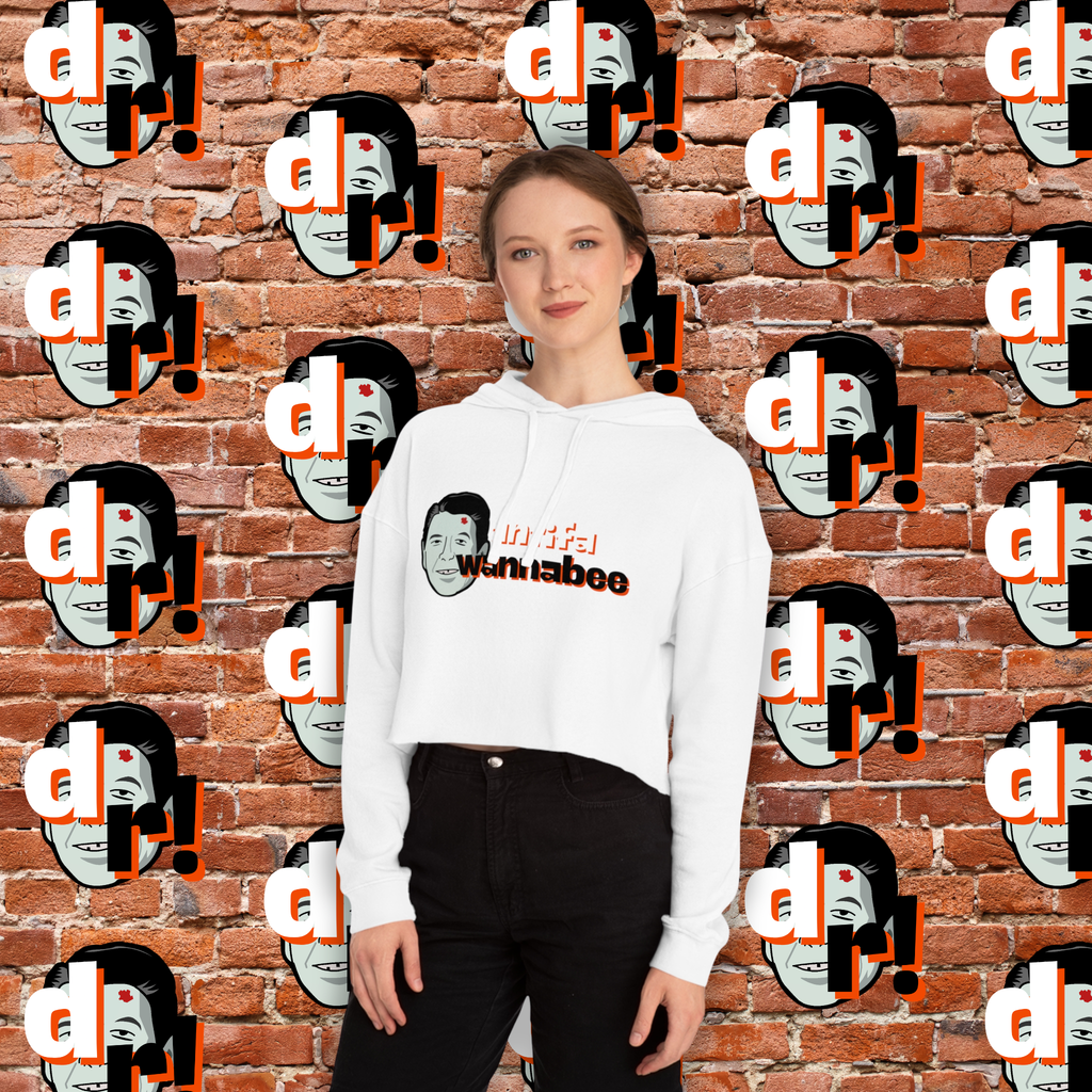 Antifa Wannabe Cropped Hoodie