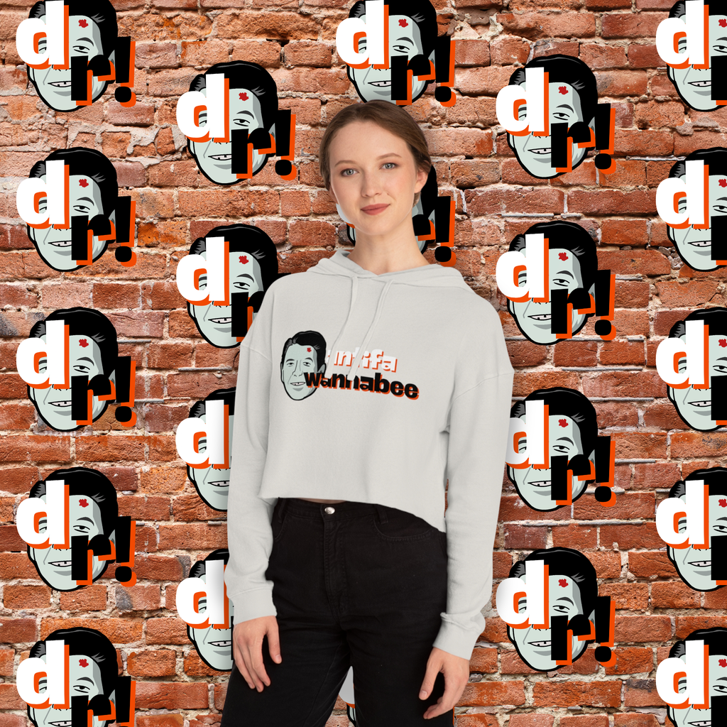 Antifa Wannabe Cropped Hoodie